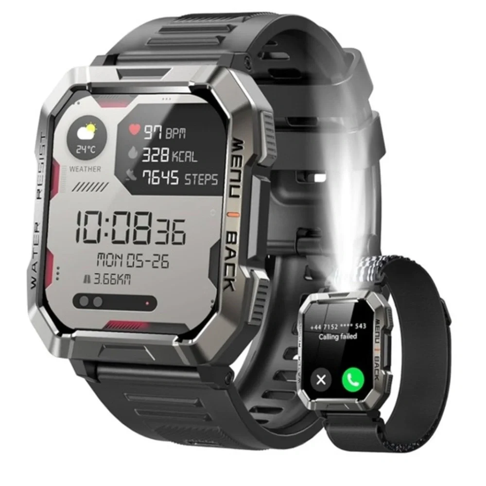 Military 2.01'' Smart Watch for Android and iPhone